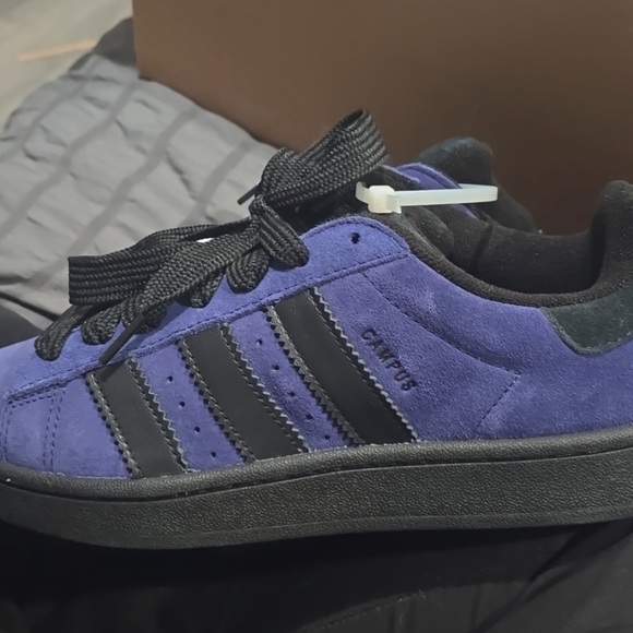 Women’s Adidas Royal Blue and Black Sneakers - Picture 2 of 7